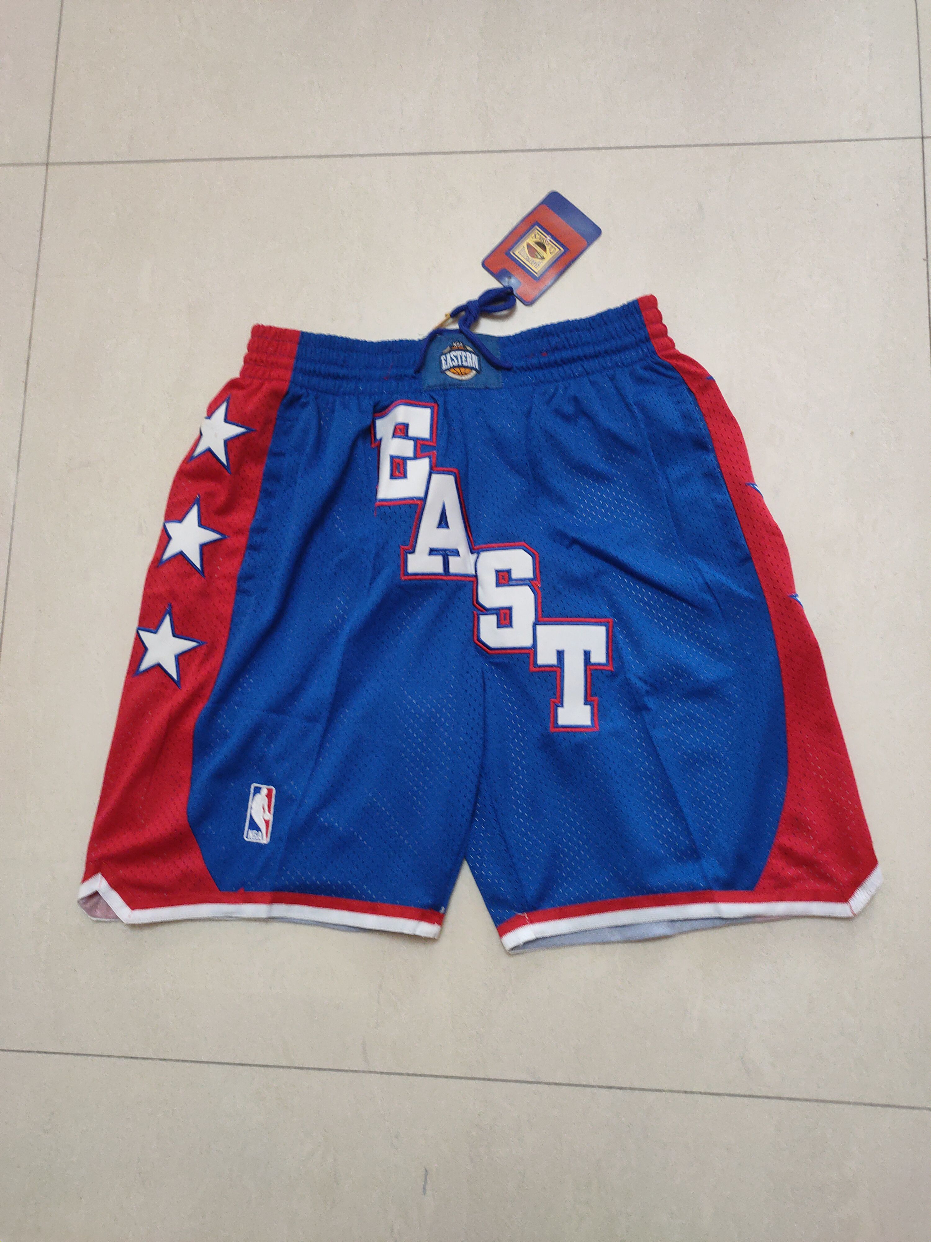 Men NBA All Stars Blue Shorts 202302184->more jerseys->NBA Jersey